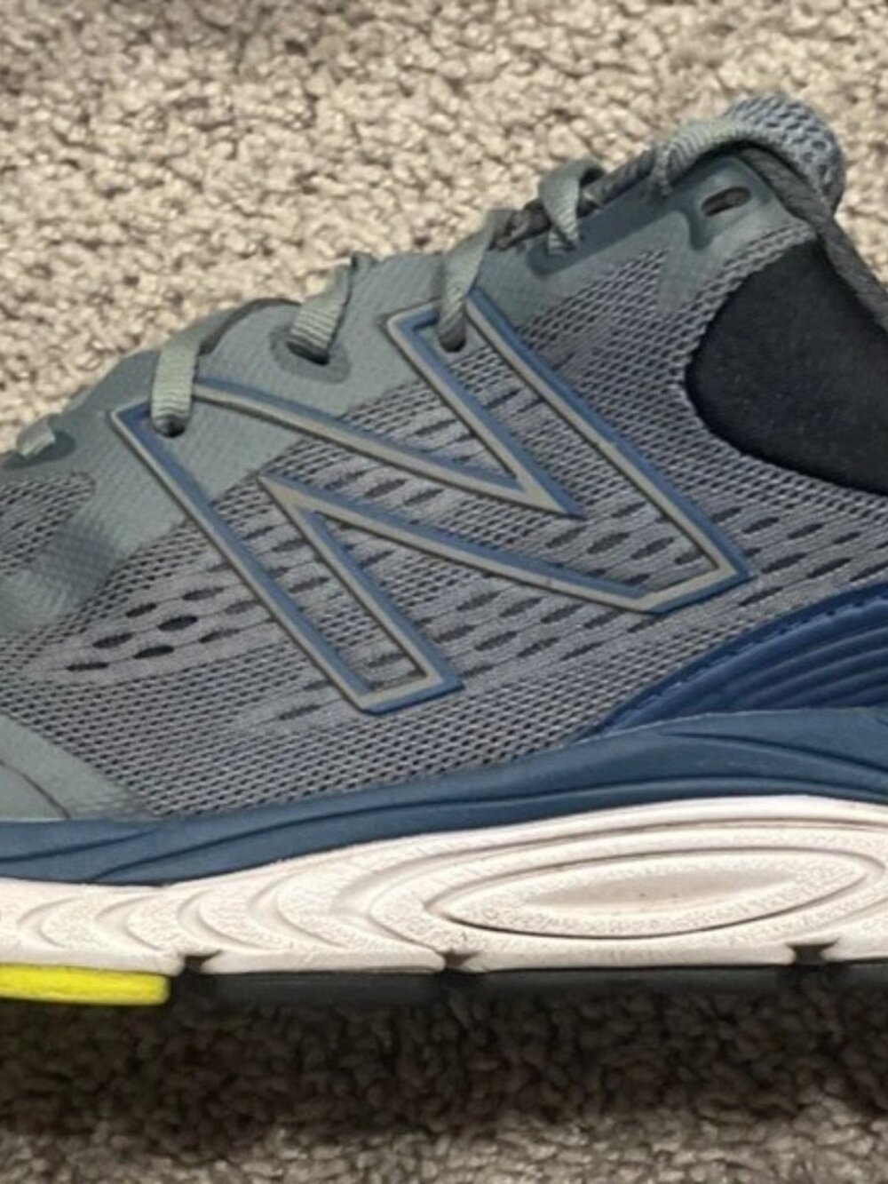 New Balance 840V5 Mens 10 Road Running Shoes M840LB5 Blue Gray